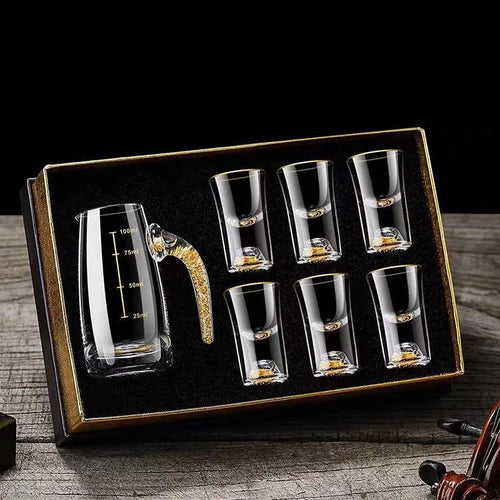 BowLift | Sparkling Golden Handcrafted Drink Glassses Set