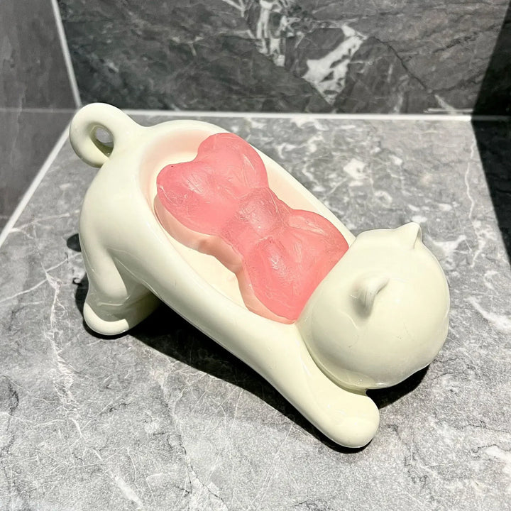 BowLift | Stretching Cat Soap Tray
