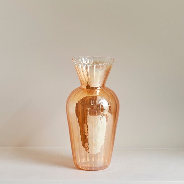Gold Coat Glass Vase | Bowlift
