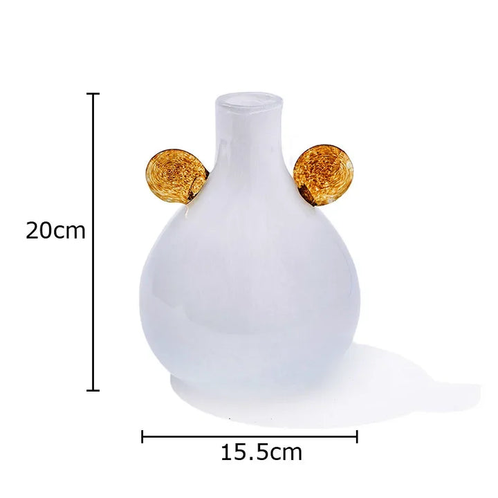 Coloured Globe Handled Glass Jar Vase Collection | Bowlift