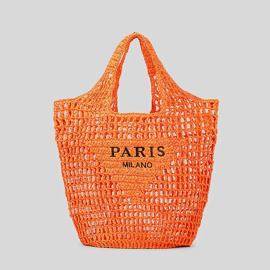 BowLift | Net straw crochet beach bag
