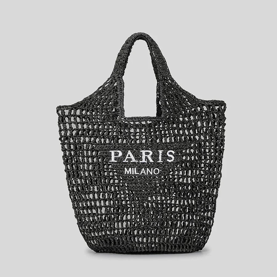 BowLift | Net straw crochet beach bag
