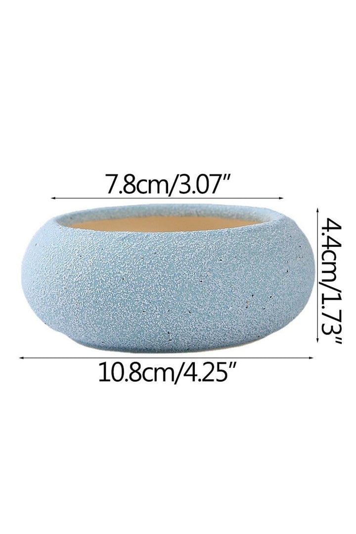 Frosted Stone Flower Pot | Bowlift