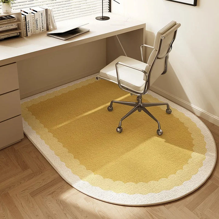 Round Office Chair Mat with Non-Slip Backing