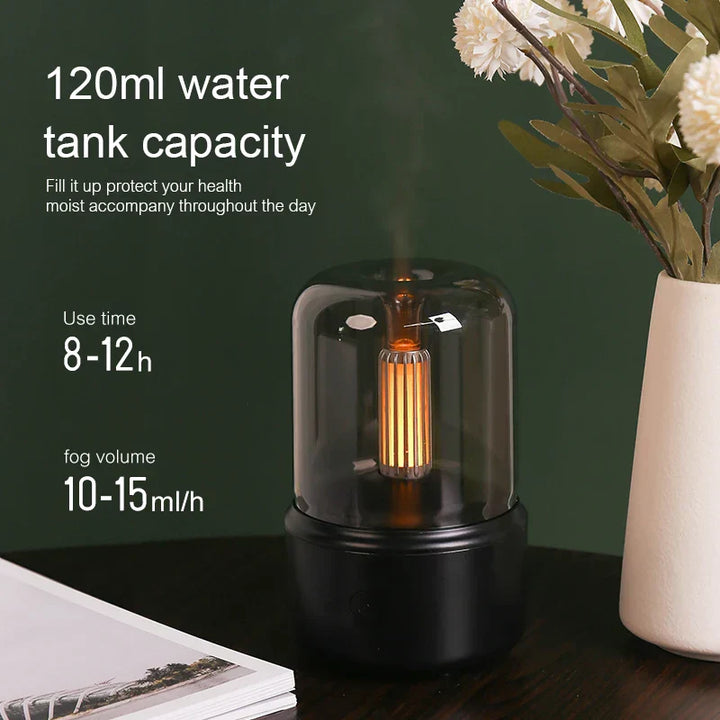 BowLift | Retro Aroma Diffuser with Night Light - USB Essential Oil Air Humidifier for Home and Office