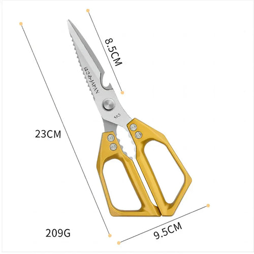 BowLift | Multifunctional kitchen scissors | Stainless steel SK5 | For meat, fish & vegetables | Ergonomic handle