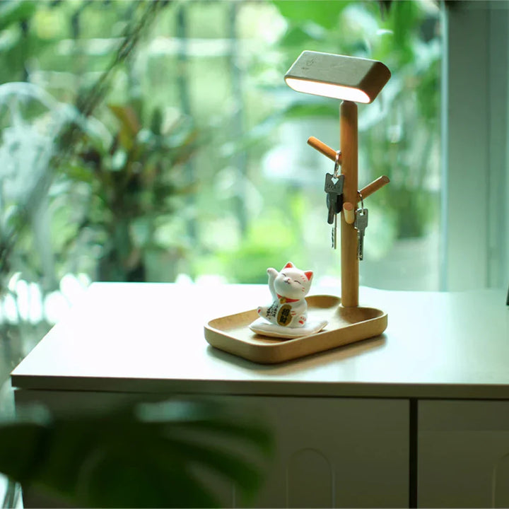 BowLift | Elegant dimmable table lamp with storage
