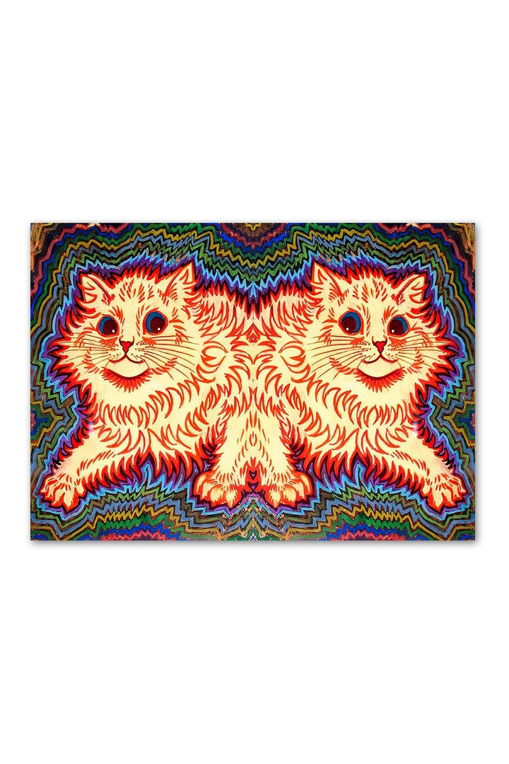 Wain Cats Psychedelic Poster | Bowlift