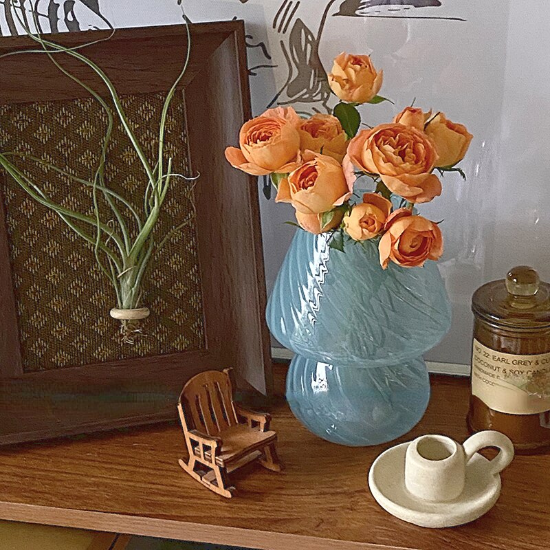 Nordic Stripy Glass Vase | Bowlift