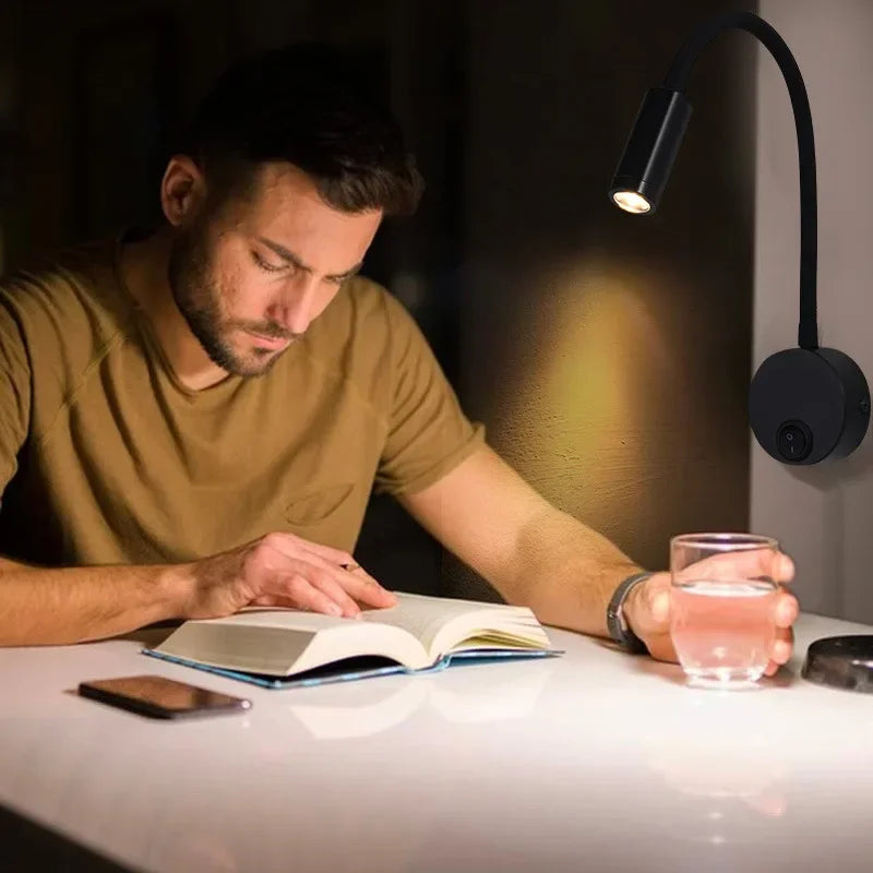 BowLift | Versatile LED Wall Lamp: Modern, Flexible, Perfect for Reading in Bed