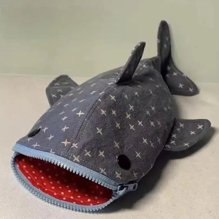 BowLift | Deep Blue Shark Zipper Pencil Case