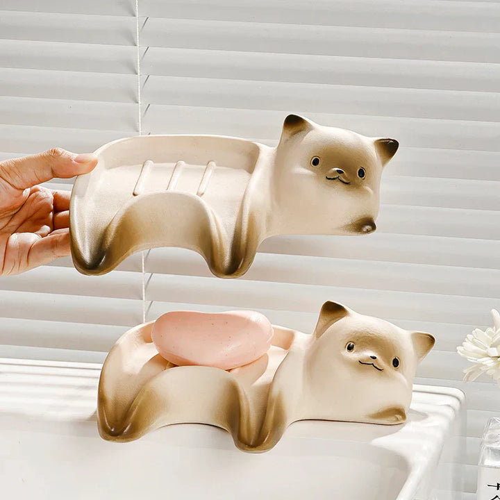 BowLift | Lazy Cat Ceramic Soap Holder