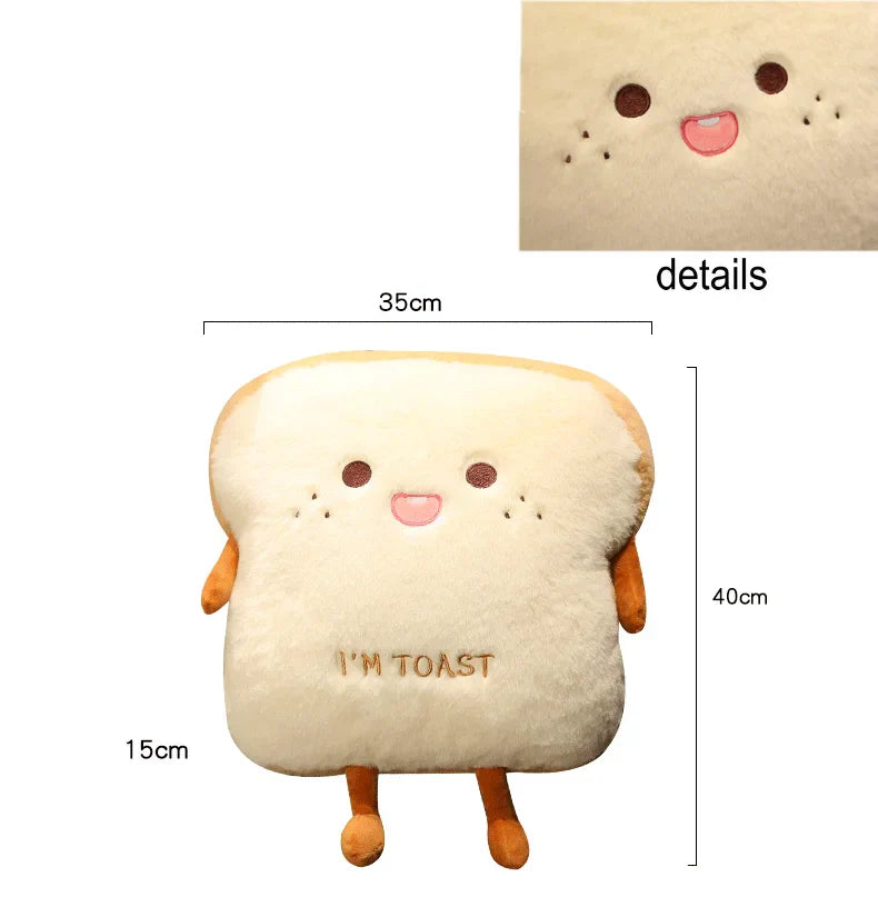 BowLift | Plush Toast Bread Ultra Soft Hand Warmer Pillow