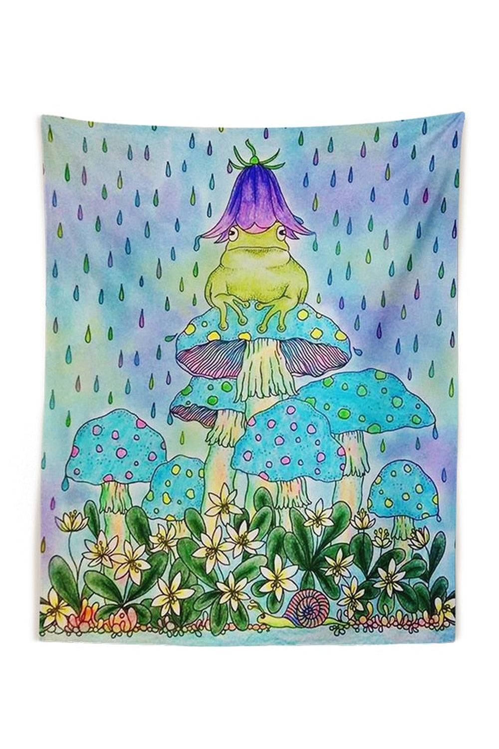 Frogs World Psychotropic Tapestry | Bowlift