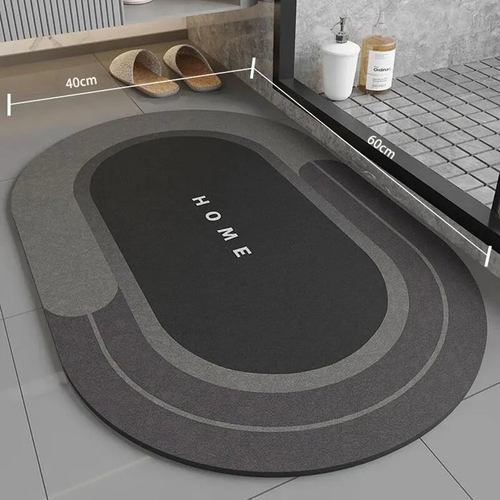 Non-Slip Bath Mat, Quick-Drying Microfiber, 40 x 60 cm