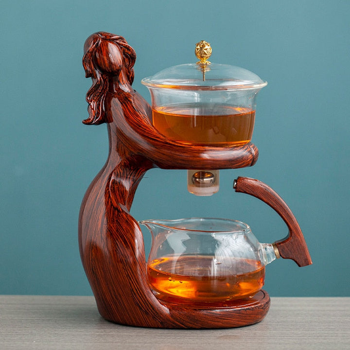 BowLift | Dreamy Mermaid Wooden Teapot