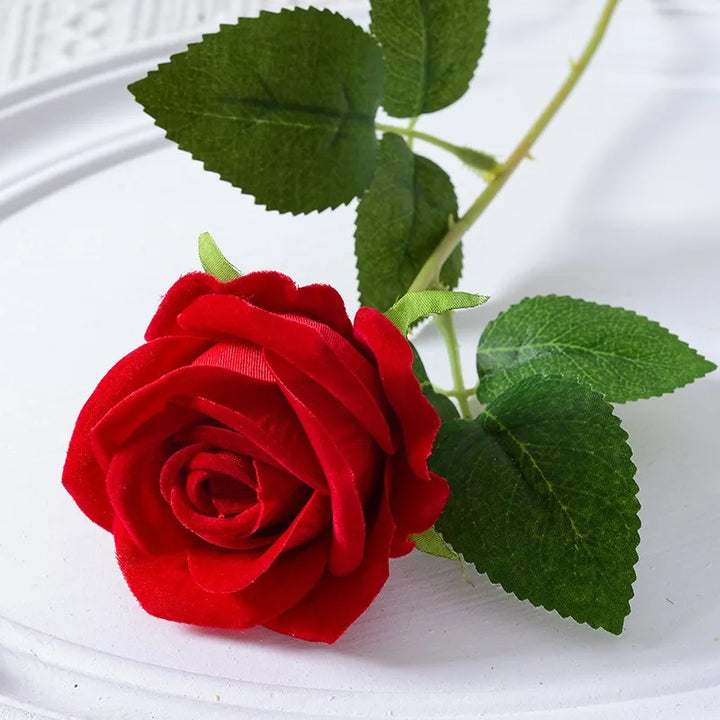 BowLift | 20 pieces Realistic Velvet Silk Rose Bouquet