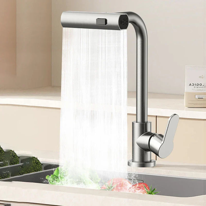 BowLift | Stylish Waterfall Kitchen Faucet Elegant Functionality