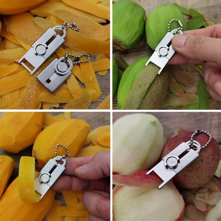 BowLift | Stainless Steel Mini Vegetable Peeler Keychain