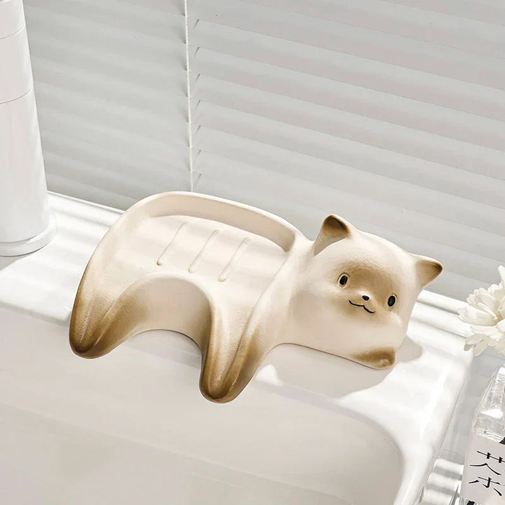 BowLift | Lazy Cat Ceramic Soap Holder