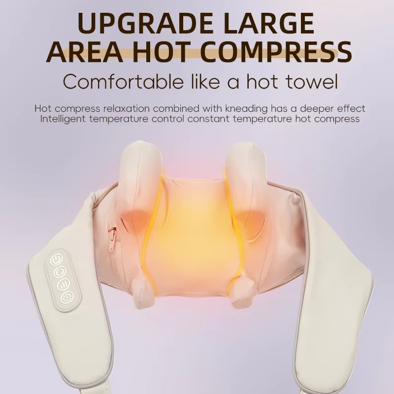 BowLift | Wireless Neck and Shoulder Massager with Deep-Kneading for Back and Cervical Relief