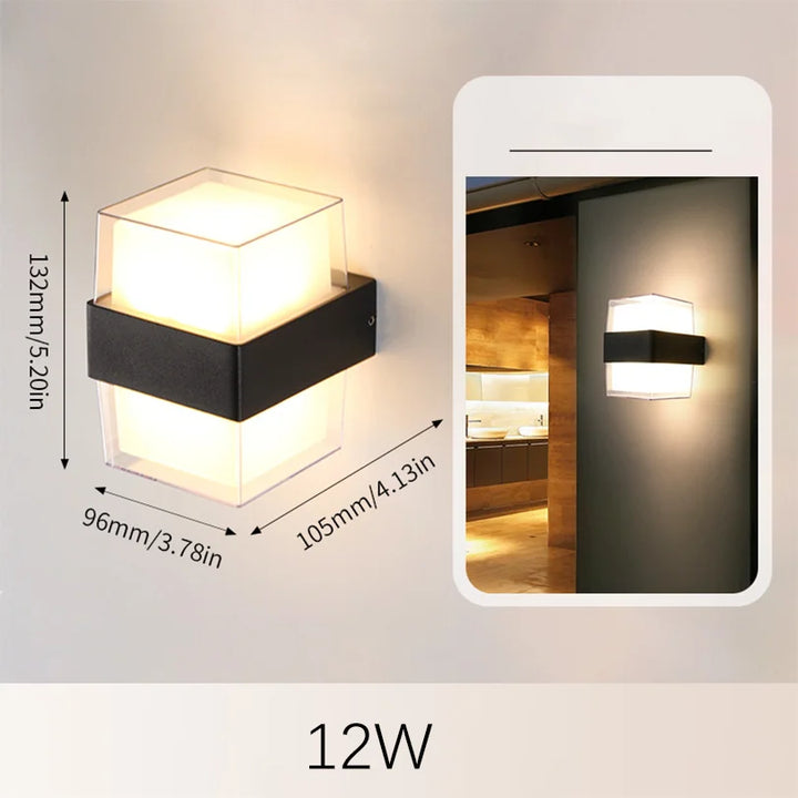 BowLift | LED Outdoor Wall Light AuroBeam | IP66 Waterproof | Motion Sensor & Twilight Sensor | 6W / 12W