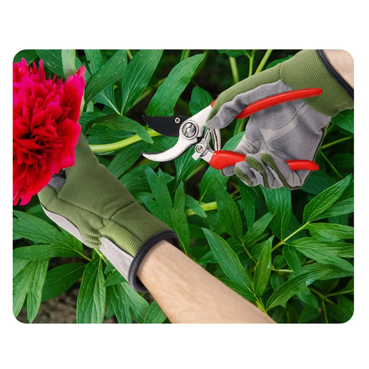 BowLift | ThornGuard Garden Gloves | Thornproof & Extra Long | Leather & Rubber Coating | Protection for Roses & Shrubs