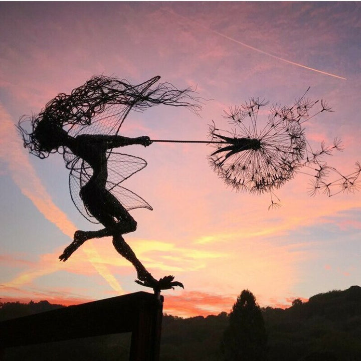 BowLift | Fairies on a Milk Thread Art Sculpture