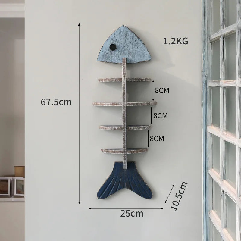 BowLift | Nordic Fish Wooden Shelf