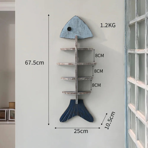 BowLift | Nordic Fish Wooden Shelf