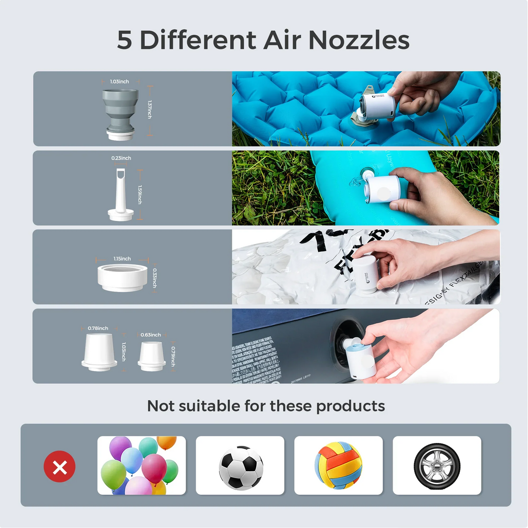 BowLift | Rechargeable Camping Mini Air Pump