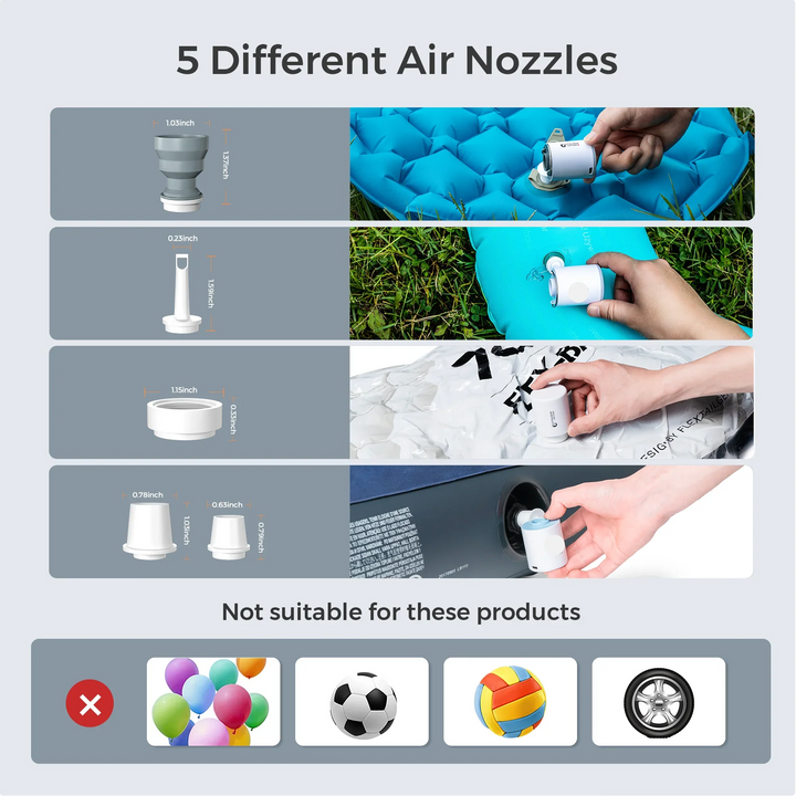 BowLift | Rechargeable Camping Mini Air Pump