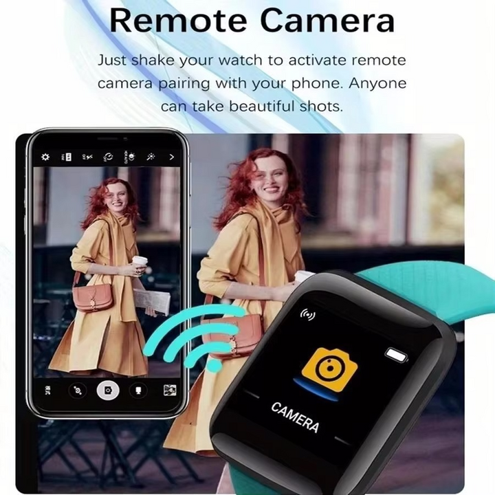 BowLift | Bluetooth Smart Fitness Watch with Music Control and Pedometer