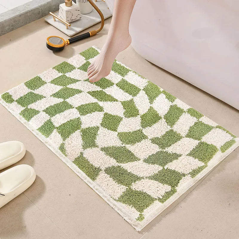Checkerboard Bathroom Mat | Bowlift