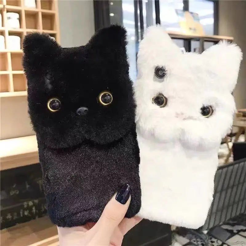 BowLift | Fluffy Cat Warm Plush Fluffy iPhone Case