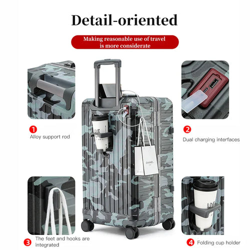 BowLift | Hard Suitcase with Wide Handle – Zagreb