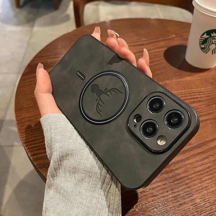 BowLift | Deer Leather iPhone Case MagSafe Wireless Charging