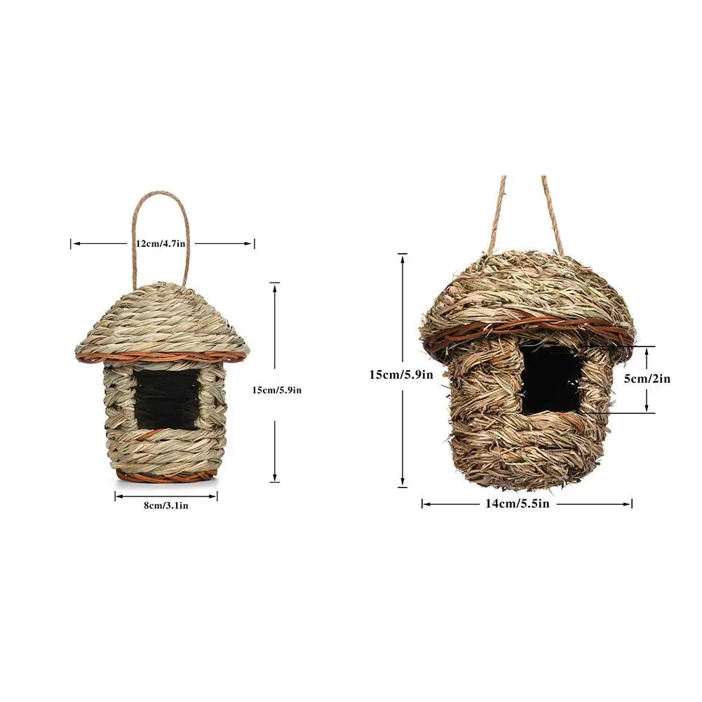 BowLift | Rustic Natural Wicker Outdoor Birdhouse