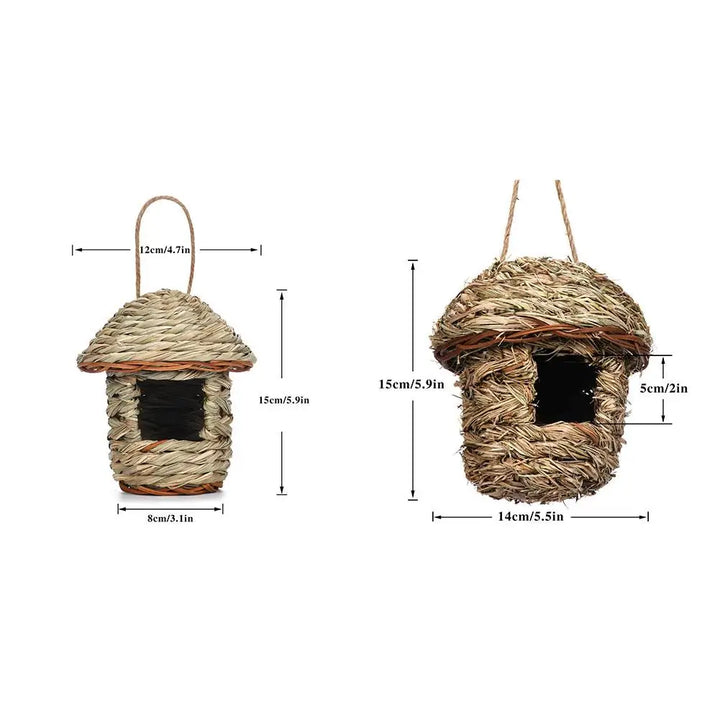 BowLift | Rustic Natural Wicker Outdoor Birdhouse