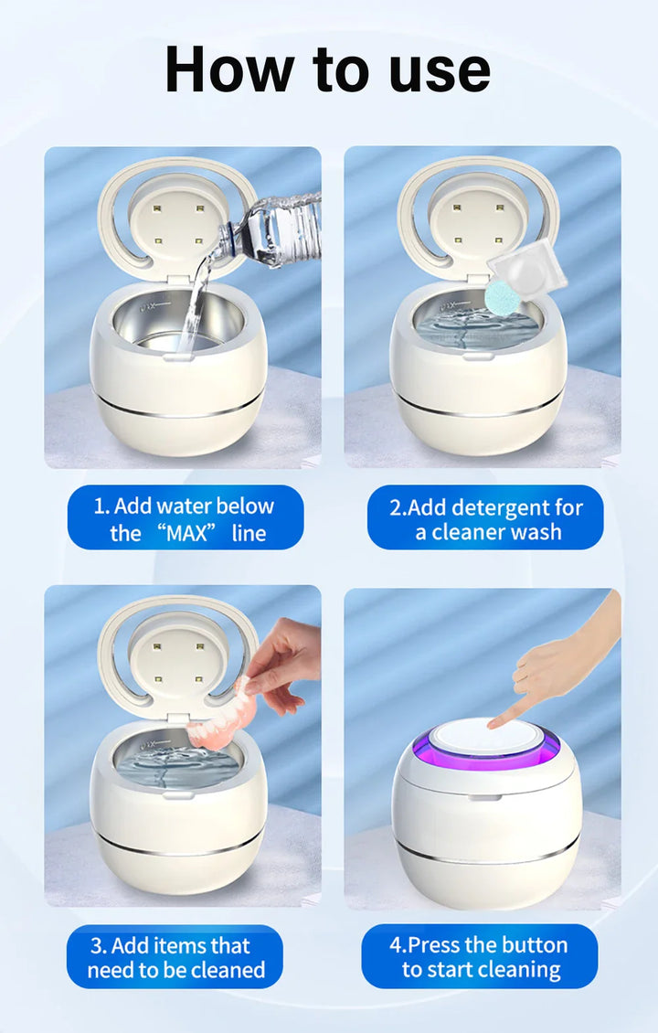 BowLift | Mini Portable UV Ultrasonic Cleaner