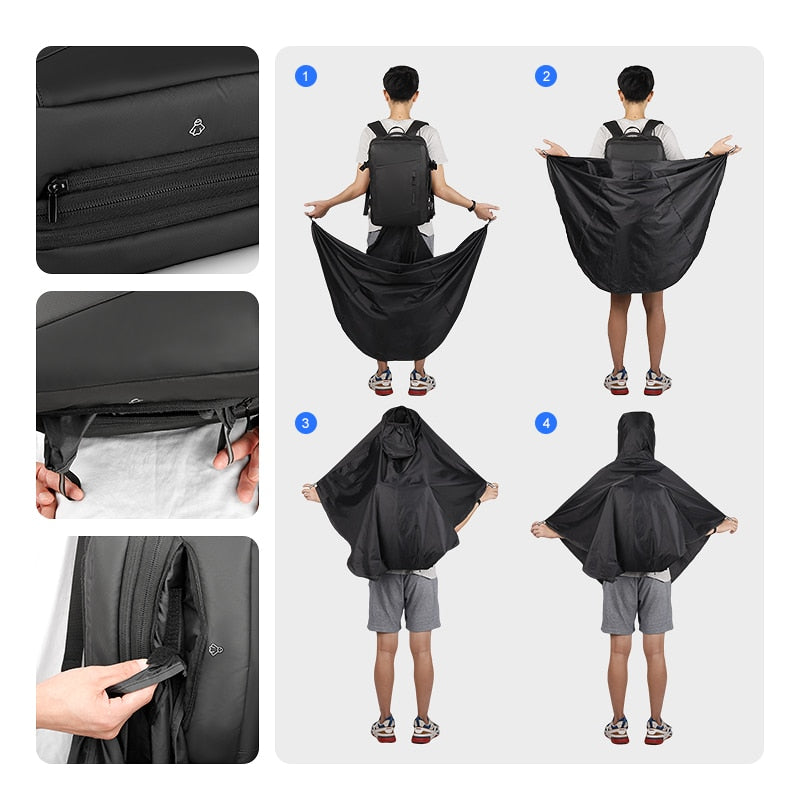 BowLift | Multilayer Hiking Protector Raincoat  Backpack