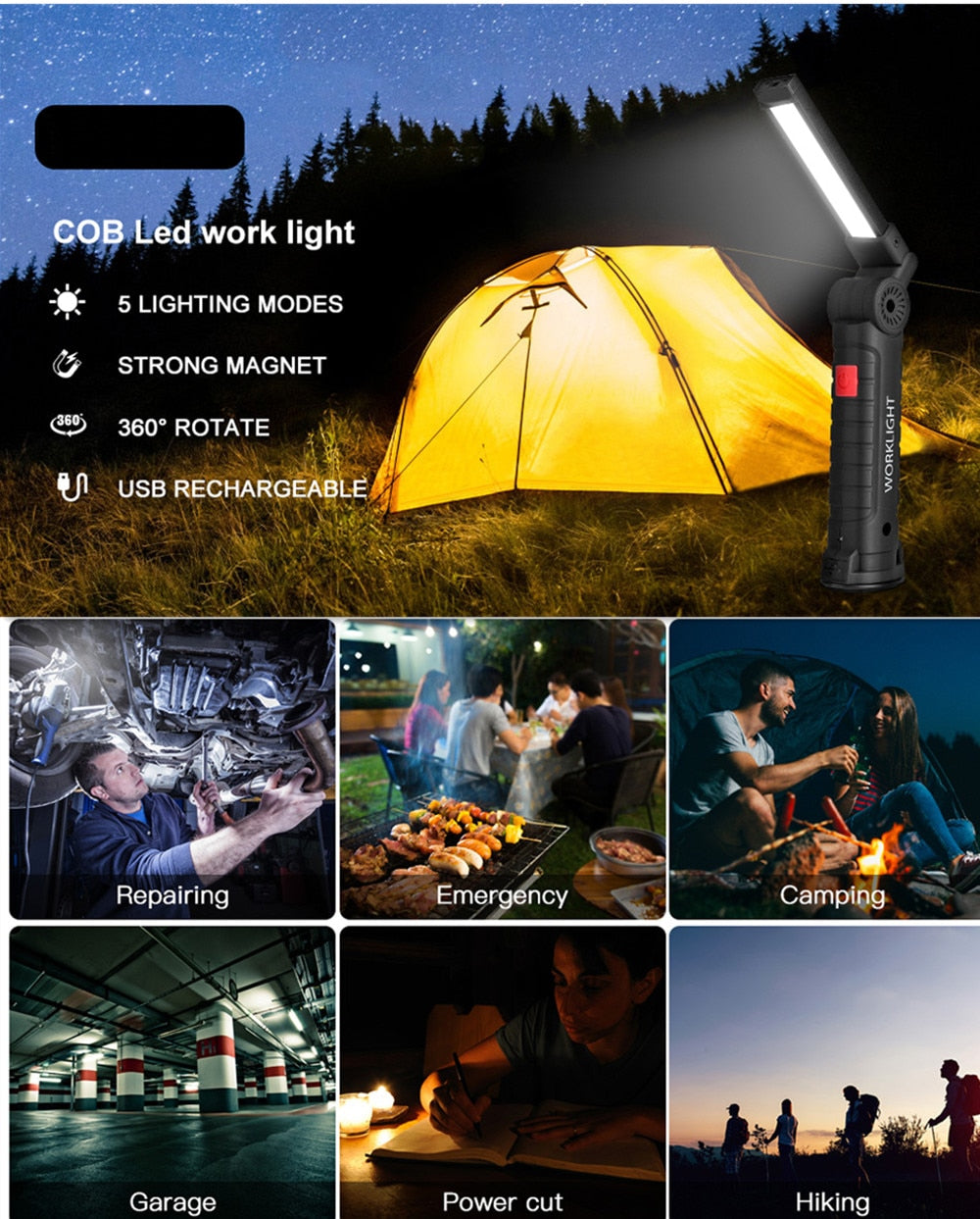 BowLift | Magnetic Rechargeable Flashlight
