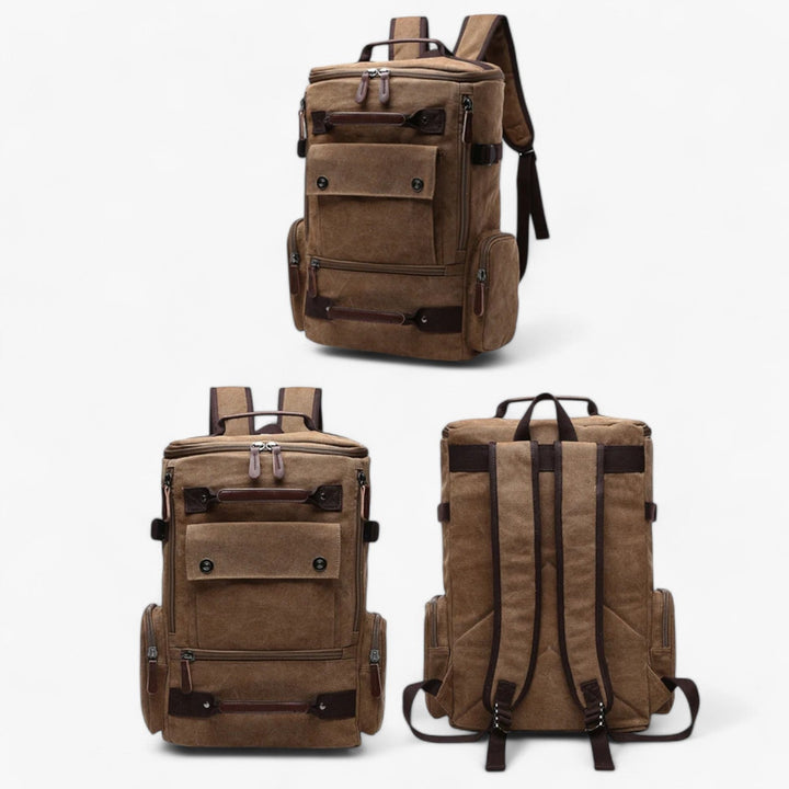 BowLift | Vintage Canvas Backpack – Stylish & Functional with Laptop Compartment for Everyday & Adventure