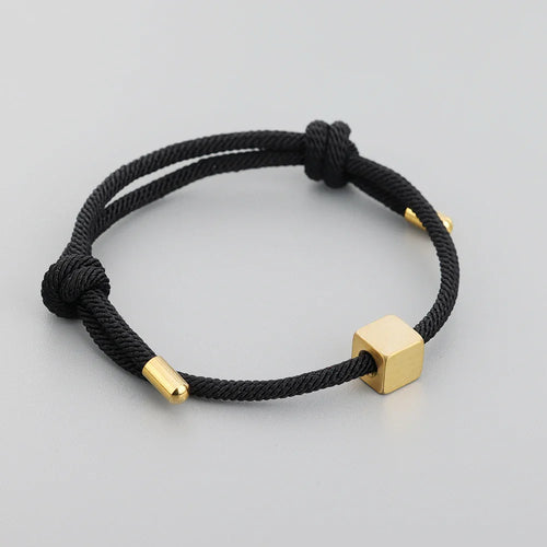 BowLift | Adjustable Couples Box Letter Initial Bracelets