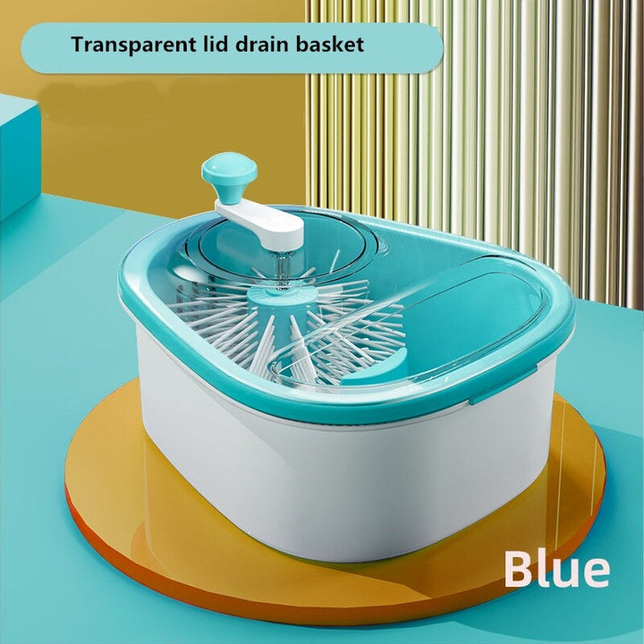 Fruit and Vegetable Washing Basket with Manual Drain