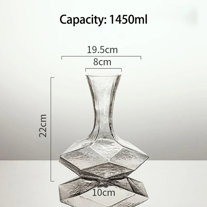 BowLift | Irregular Crystal Glass Wine Decanter