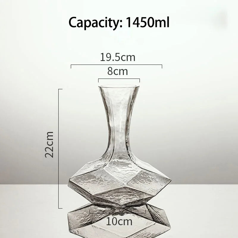 BowLift | Irregular Crystal Glass Wine Decanter