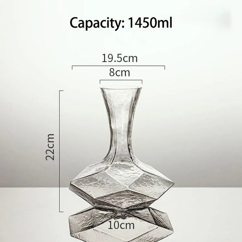 BowLift | Irregular Crystal Glass Wine Decanter