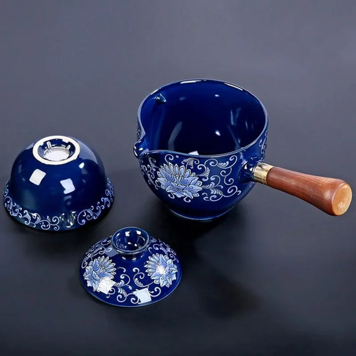 BowLift | Traditional Harmony Ceramic Rotating Teapot