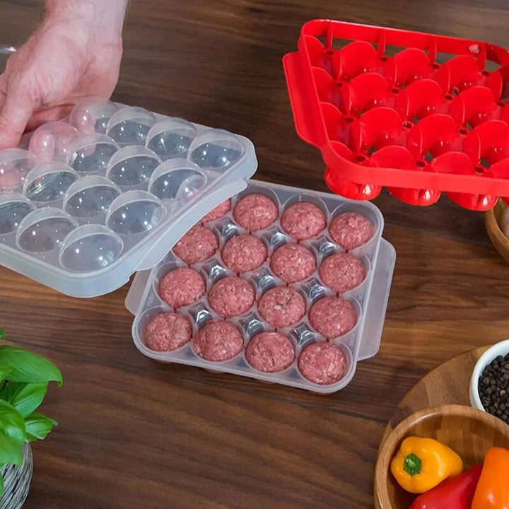 BowLift | Ballora Meatball Maker | 16 balls at once | Non-stick design | Versatile use